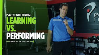 Learning vs. Performing in Golf